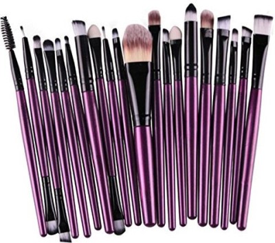 

Elevin(tm) Tools Make-up Toiletry Kit Wool Eye Shadow Foundationmake Up Brush Set (20, Purple1)(Pack of 20)