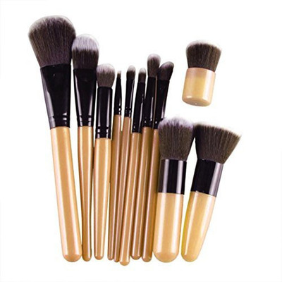 

Yoyorule Makeup Cosmetic Eyeshadow Foundation Concealer Brush Set (black , )(Pack of 11)