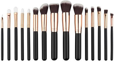 

Overmal 1set Cosmetic Makeup Brushes Set Foundation Powder Eyeshadow(Pack of 15)