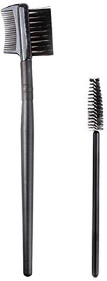 

Fheaven Single-head Screw Eyelash Brush+double Eyebrow Comb Brush Makeup Set Tools(Pack of 2)