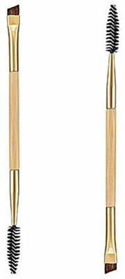 

Toraway Pro Bamboo Handle Double Eyebrow Brush with Eyebrow Comb(Pack of 2)
