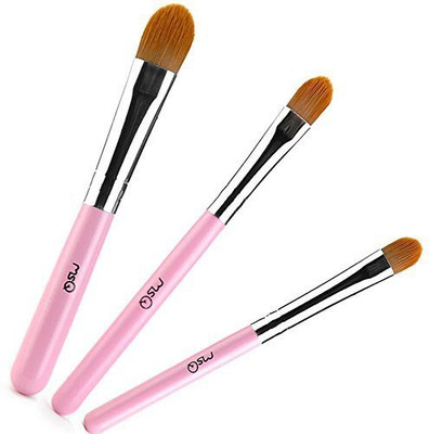 

Joly Msq Pro Makeup Brush Set Short Pink Eyeshadow Lip Brushes Kit(Pack of 3)