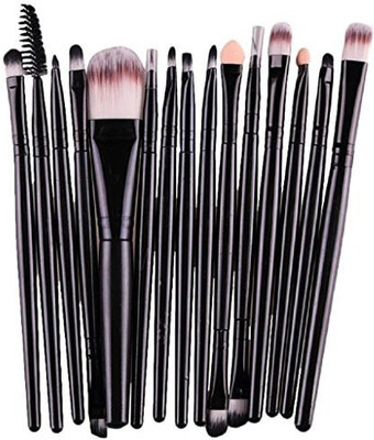 

Beautyvan Brush, Eye Shadow Eyebrow Lip Makeup Brushes Tool (black)(Pack of 15)