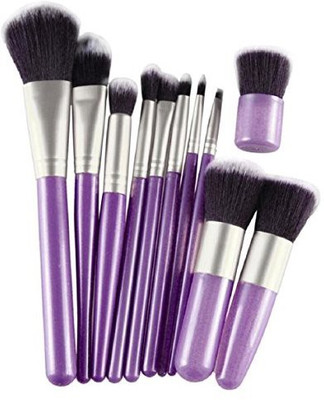 

Lookatool Cosmetic Brush Makeup Brush Sets Kits Tools (silver 1)(Pack of 11)