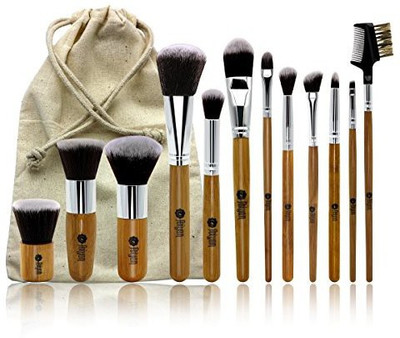 

Feiyan Set Professional Bamboo Handle Brushes Kit With Bag(Pack of 12)