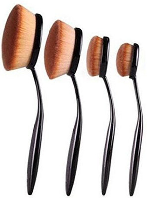 

Sankuwen Big Toothbrush Brushes Makep Brush Set Loose Powder Oval Big Cosmetic Tool(Pack of 4)