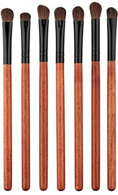 

Fheaven Cosmetic Eyebrow Eyeshadow Brush Makeup Brush Sets Kits Tools (red)(Pack of 7)