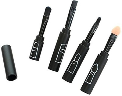 

Vovotrade Cosmetic Brushes, 4 Pro Portable Makeup Brush Sets Makeup Brush Eye Shadow Brush Lip Brush (black)(Pack of 4)