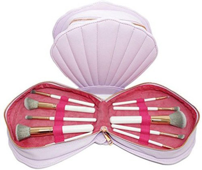 

Sandistore Makeup Brush, New Fashion Brushes Mermaid Dream Vegan Makeup Set Clam Case Shell Type (white)(Pack of 10)