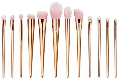 

Gracefulvara Makeup Brushes Set,powder Foundation Eyeshadow Eyeliner Lip Brush Tool,pink(Pack of 12)