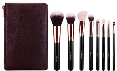 

Queenmore Makeup Set ,goat Hair Wood Handle Professional Beauty Blending,blushing Brush(Pack of 8)