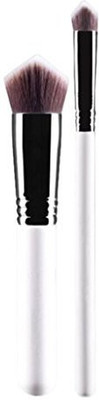 

Hatop Makeup Brush, 3d Triangle Makeup Brush Set Blush Brush Premium Foundation Makeup Brush (white)(Pack of 2)