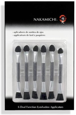 

Nakamichi Dual Function Eyeshadow Applicators - Sponge & Brush Tips(Pack of 6)
