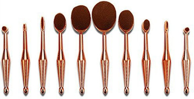 

Saideng 2016 Professional Facial Care Cosmetic Blush Makeup Brushes The Little Mermaid Style Rose Pink(Pack of 10)