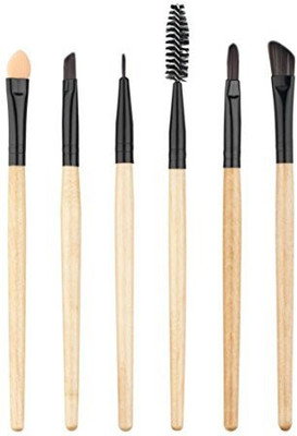 

Vovotrade Cosmetic Eyebrow Eyeshadow Brush Makeup Brush Sets Kits Tools (beige)(Pack of 6)
