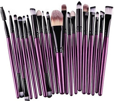 

Hosaire Professional Eye Shadow Eyeliner Foundation Blush Lip Cream Cosmetics Blending Brush Tool(Pack of 20)