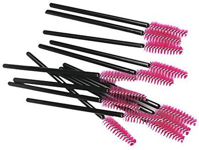 

Lisli ® Disposable Eyelash Eye Lash Makeup Brush Mascara Wands Applicator Kits (pink)(Pack of 100)