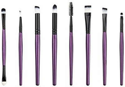 

Lookatool Cosmetic Eyebrow Eyeshadow Brush Makeup Brush Sets Kits Tools (purple)(Pack of 8)