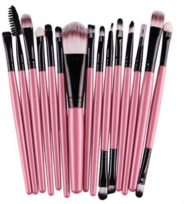 

Morecome Makeup Brush, /sets Eye Shadow Foundation Makeup Brush (pink)(Pack of 15)