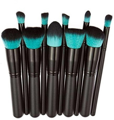 

Usstore Eyeshadow Makeup Brush Beauty Brushes Foundation Tool Make Up For Professional Women Lady (black)(Pack of 10)
