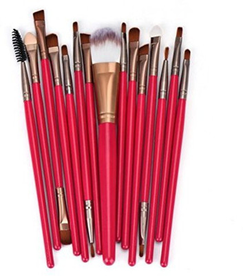 

Overmal 2016 Makeup Brush Set Tools Make-up Toiletry Kit Wool Make Up Brush Set(Pack of 15)