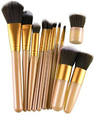 

Tonsee Cosmetic Brush Makeup Brush Sets Kits Tools (glod)(Pack of 11)