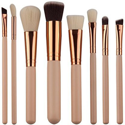 

Overmal Mini Cosmetic Eyebrow Eyeshadow Brush Makeup Brush Sets Kits Tools(Pack of 8)