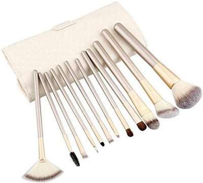 

Hatop Makeup Brush, Makeup Brushes Set Fondation Eyeshadow Cosmetic Tool With Leather Case Bag(Pack of 12)
