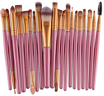 

Bolayu Makeup Brush Set Tools Make-up Toiletry Kit Wool Make Up Brushes (gold)(Pack of 20)