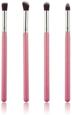 

Hatop Makeup Brushes, Makeup Cosmetic Tool Eyeshadow Powder Foundation Blending Brush Set (silver)(Pack of 4)