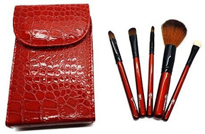

Royal Care Cosmetics Red Croc Professional Makeup Brush Travel Set(Pack of 5)