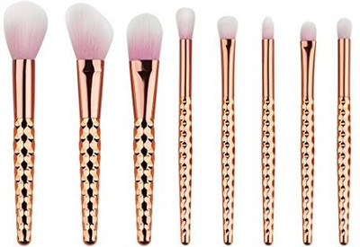 

Cokate Makeup Brushes Set, Wave Shaped Cosmetic Makeup Brush Powder Brush Blush Brush Set Rose Gold(Pack of 8)