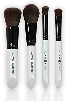

Dollup Beauty Quad Goals Handmade Professional Makeup Brush Set(Pack of 4)