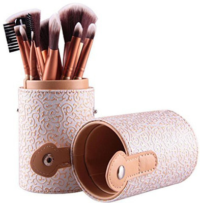 

Yoyorule Makeup Brushes Cosmetic Set Eyeshadow Brush Blusher Cosmetic Tools (white)(Pack of 12)