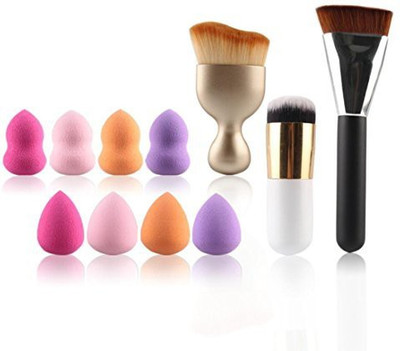 

Hunputa 7pc Cosmetic Makeup Brush Sponge Foundation Makeup Brush Powder Puff Brush (as The Picture Show)(Pack of 3)