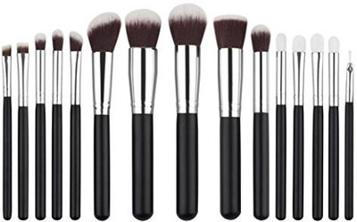 

Overmal Makeup Brush Set Tools, Foundation Powder Eyeshadow, /1set Cosmetic Makeup Brush Brushes Set(Pack of 15)