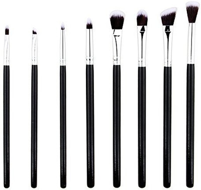 

Shineweb Makeup Eye Brush Set - make You Look Flawless (silver)(Pack of 8)