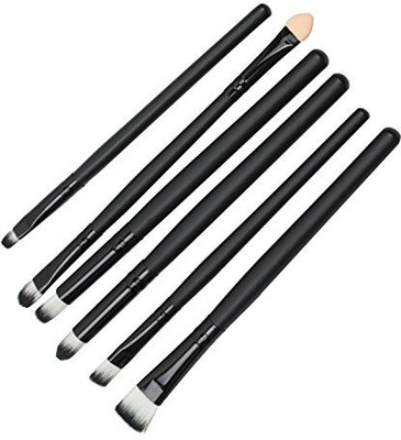 

Foonee Foundation Makeup Brushes Kit Eye Lip Blending Powder Brushes Set (black)(Pack of 6)