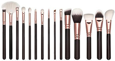 

Overmal 1set Cosmetic Makeup Brush Set Foundation Powder Eyeshadow(Pack of 15)