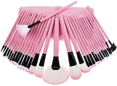 

Tonsee Superior Soft Cosmetic Makeup Brush Set Kit + Pouch Bag Case(Pack of 32)