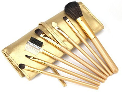 

Hunputa ® Luxury 1 Set/ Wood Makeup Brush Makeup Cosmetic Tools Beauty Brushes (gold)(Pack of 7)