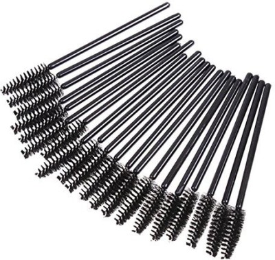 

Huayang lot Disposable Mascara Wand Brush Applicator Eyelash Extension Makeup Tool Black(Pack of 50)