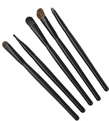 

Foonee Professional Eyeshadow Brushes Set Kit Eye Makeup Tool With Round Tube Case black(Pack of 5)