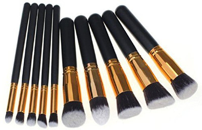 

Tonsee Cosmetic Makeup Brush Brushes Set Foundation Powder Eyeshadow (glod)(Pack of 10)
