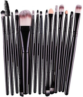 

Toraway Eye Shadow Foundation Eyebrow Lip Brush Makeup Brushes Tools(black)(Pack of 15)