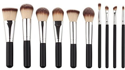 

Overmal Make Up Foundations Eyebrow Eyeliner Blush Cosmetic Concealer Brushes(Pack of 10)
