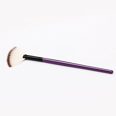 

Keyzone 20cm Professional Fan Face Powder Brush Makeup Cosmetic Small Brush Blush Brush Practical Purple(Pack of 1)