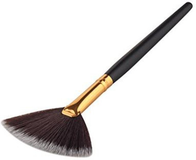 

Overmal Fan Brush Portable Slim Professional Makeup Brush (black)(Pack of 1)