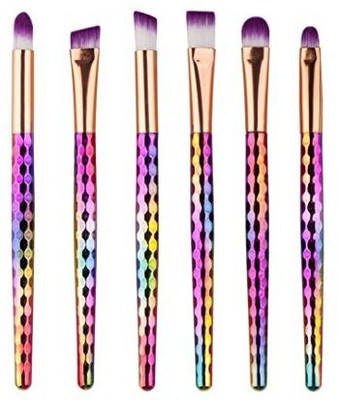 

Alonea Colorful Cosmetic Eyebrow Eyeshadow Brush Makeup Brush Tools (multicolor)(Pack of 6)