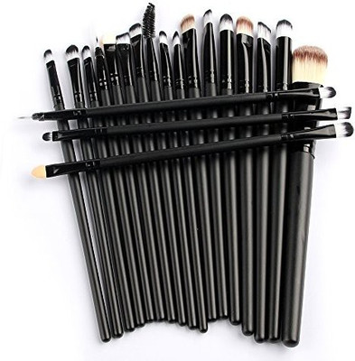 

Vander Pro Makeup Set Powder Foundation Eyeshadow Eyeliner Lip Cosmetic Brushes,black(Pack of 20)